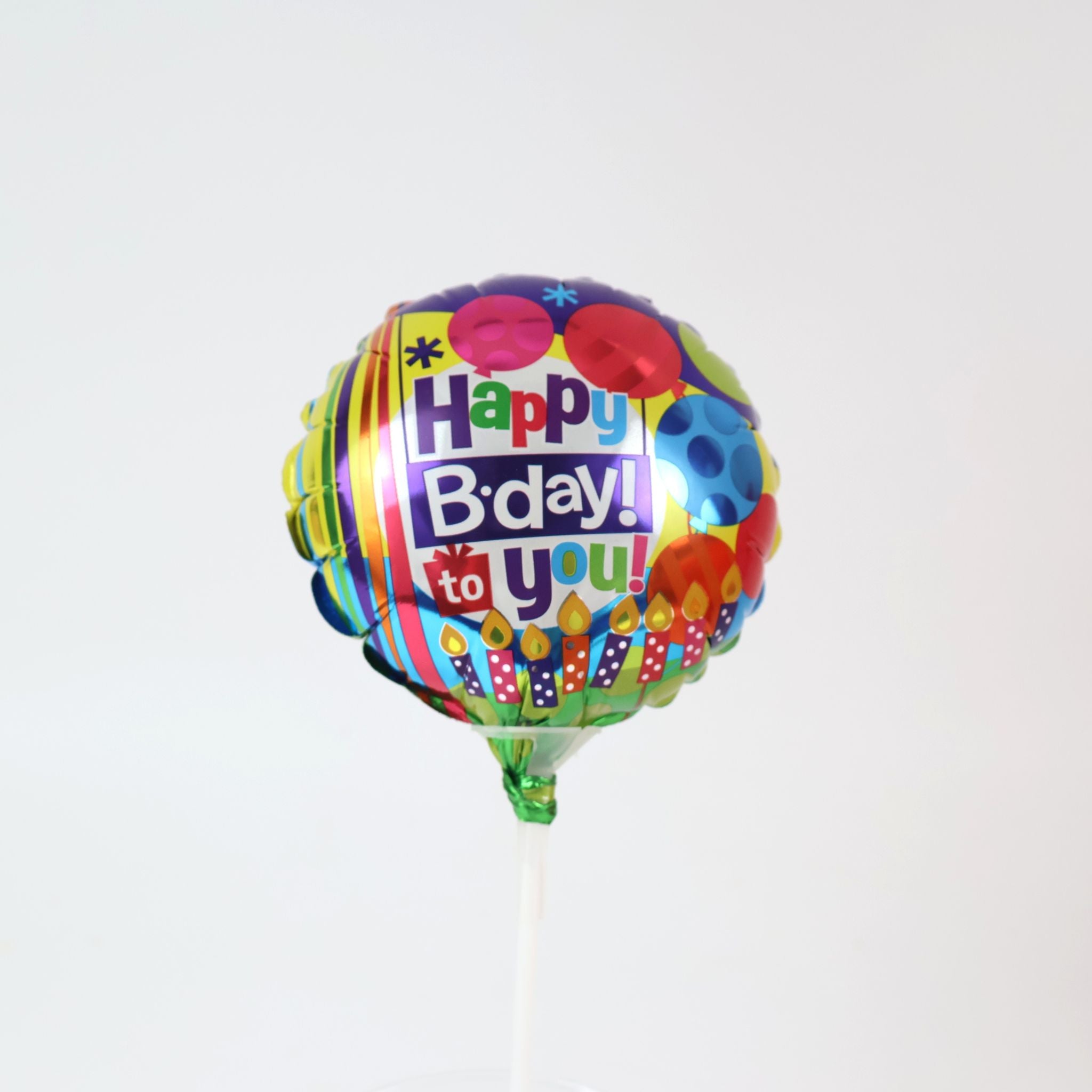 Happy Birthday - Candles & Balloons