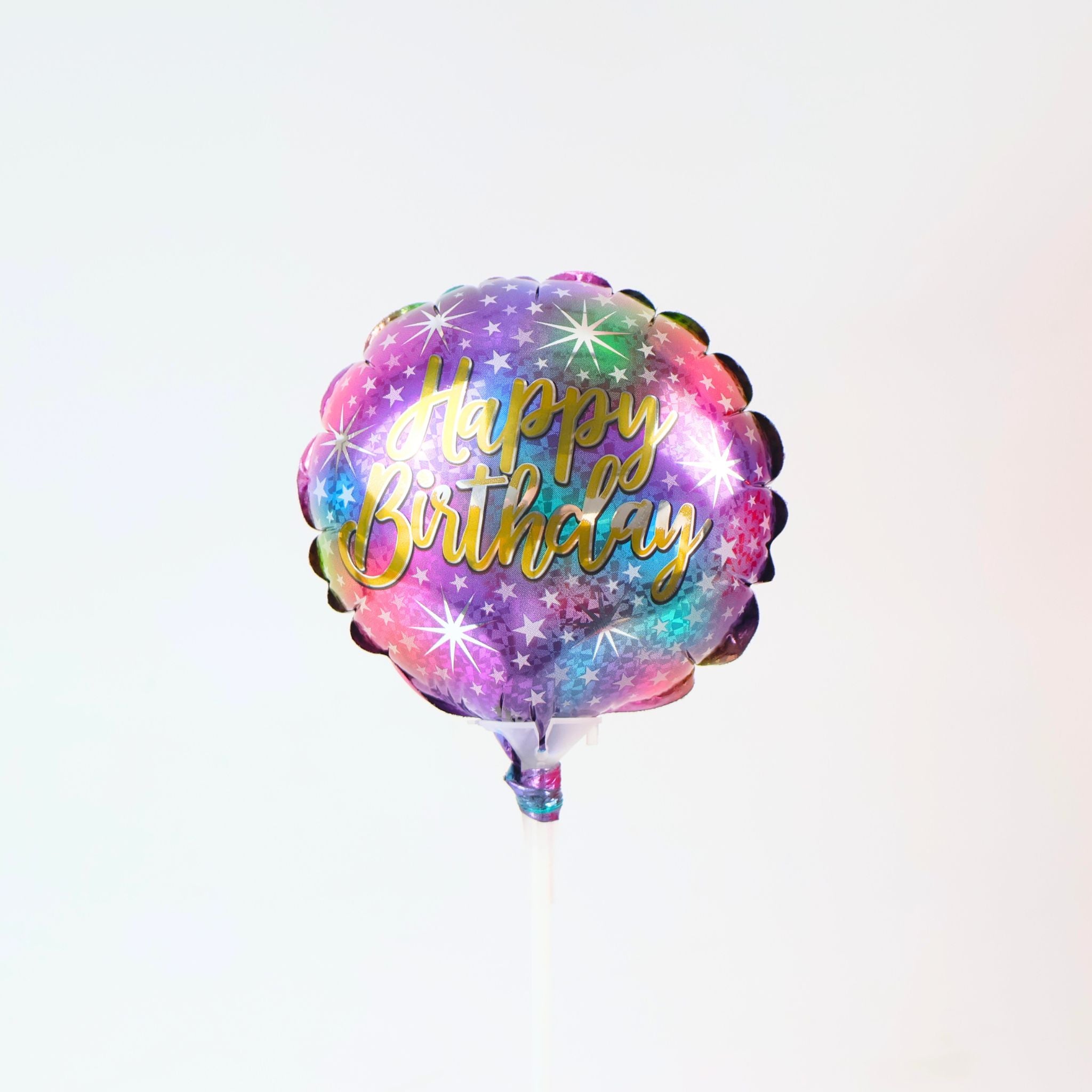 Happy Birthday - Silver Stars