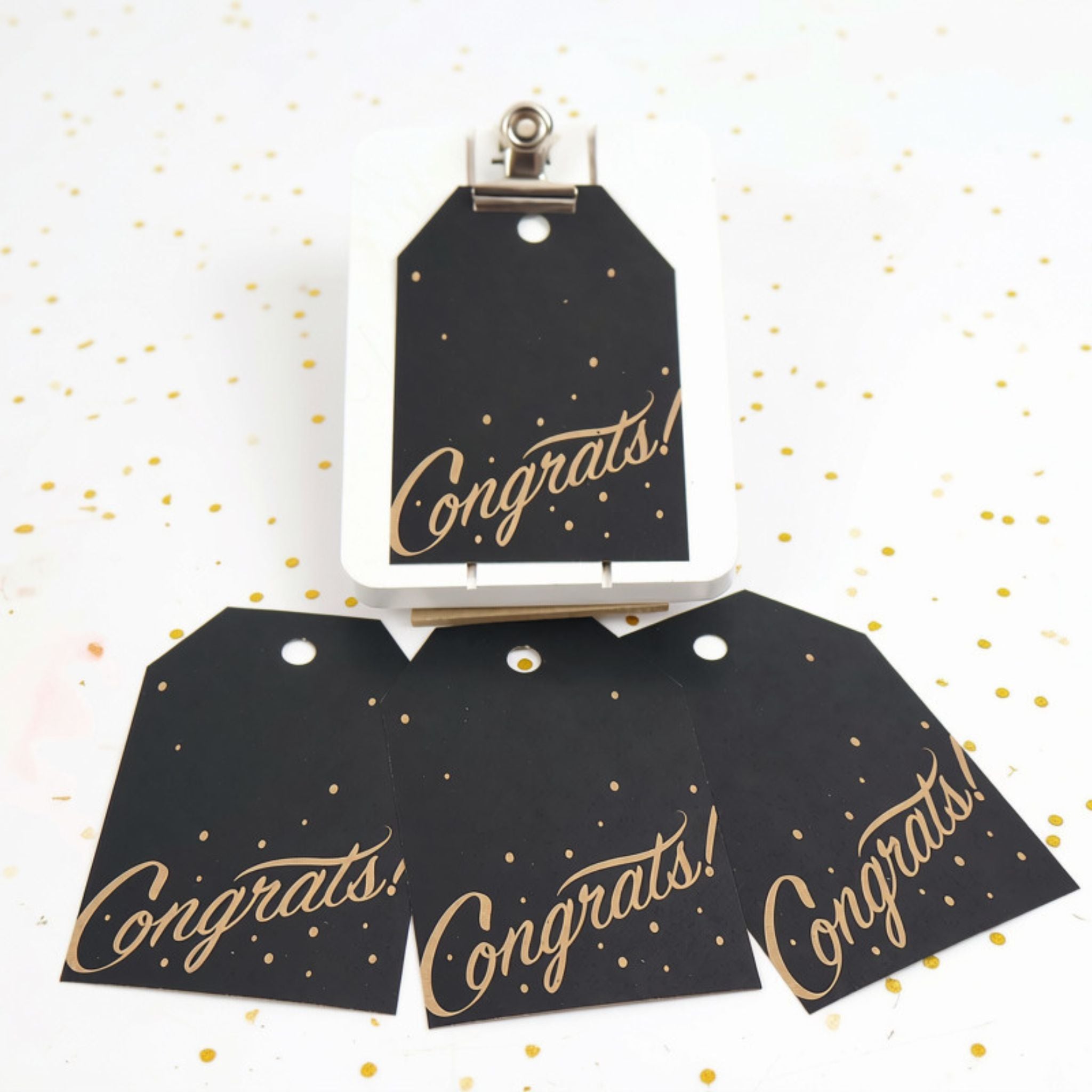 Congrats - Black & Gold