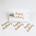 Happy Birthday - Gold