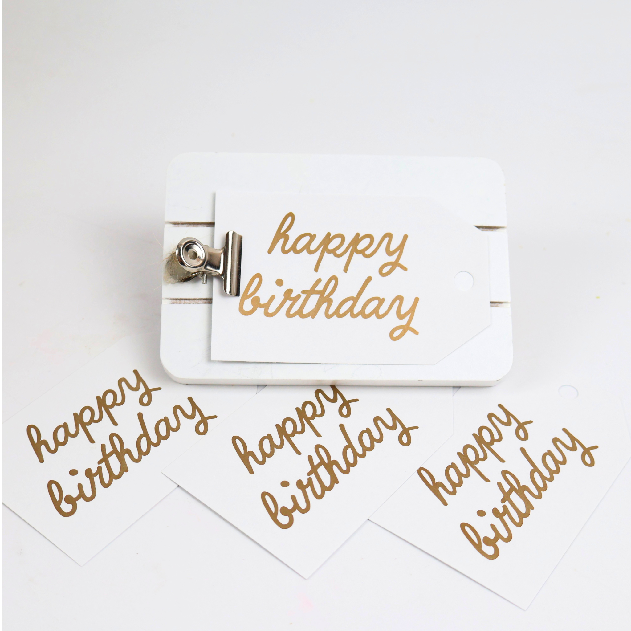 Happy Birthday - Gold
